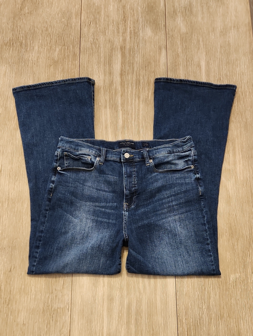 Lucky Brand Denim High-Rise Stevie Flare Jeans   (Size: 16/33)